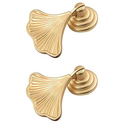 Geenite Meubelknop handgrepen gouden druppel hanger pull handvat mode ginkgo blad vorm dressoir knoppen voor keuken badkamer kast deur lade 2 stks Geenite Meubelknop handgrepen gouden druppel hanger pull handvat mode ginkgo blad vorm dressoir knoppen voor keuken badkamer kast deur lade 2 stks