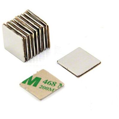 first4magnets F350SA-10 Zelfklevende dikke N42-neodymium magneet, 1,2 kg aantrekkingskracht (zuid) (1 stuk verpakking), 15 x 15 x 1 mm dik, 10 stuks first4magnets F350SA-10 Zelfklevende dikke N42-neodymium magneet, 1,2 kg aantrekkingskracht (zuid) (1 stuk verpakking), 15 x 15 x 1 mm dik, 10 stuks