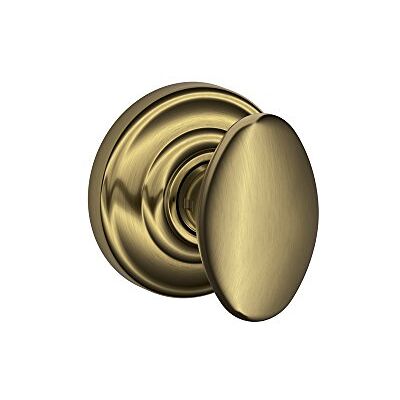 SCHLAGE Siena Passage Knop, Andover Rose, Antiek Messing SCHLAGE Siena Passage Knop, Andover Rose, Antiek Messing