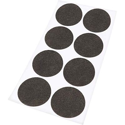 Adsamm FP-15-SA-BR-50-8-1 FP-15-SA-BR-50-8 8 x viltglijders, bruin, Ø 50 mm Adsamm FP-15-SA-BR-50-8-1 FP-15-SA-BR-50-8 8 x viltglijders, bruin, Ø 50 mm