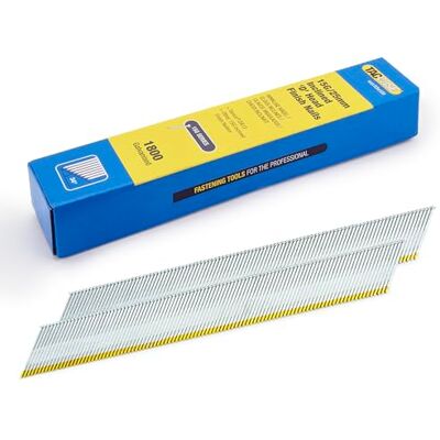 TACWISE 1831 Afwerknagels in Schuine Strips DA 15G / 25 mm, 1800 Stuks Verzinkte, D-kop TACWISE 1831 Afwerknagels in Schuine Strips DA 15G / 25 mm, 1800 Stuks Verzinkte, D-kop