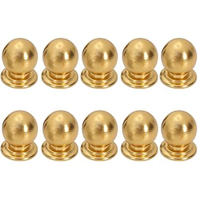 Repztevo 10 stuks ronde kastknoppen voor badkamer, commode, moderne hardware voor keuken, goudkleurig Repztevo 10 stuks ronde kastknoppen voor badkamer, commode, moderne hardware voor keuken, goudkleurig