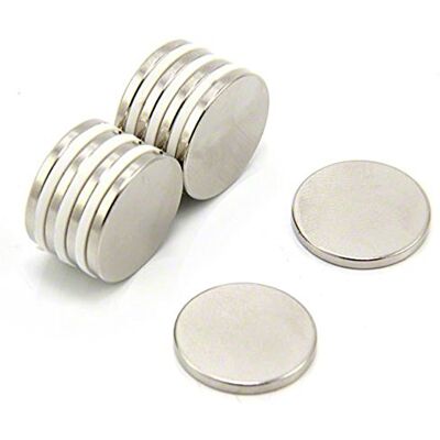 first4magnets Magneet Expert 19mm dia x 2mm dikke N42 Neodymium Magneet 2,3 kg Pull (Pack van 10) first4magnets Magneet Expert 19mm dia x 2mm dikke N42 Neodymium Magneet 2,3 kg Pull (Pack van 10)