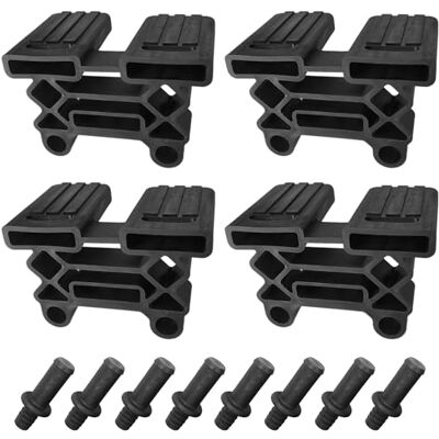 cyclingcolors 4 x houders voor latten 38 x 8 mm + 8 x bouten kunststof inzetstuk 11 mm drievoudige ophanging voor bed flexibel meubels zwart cyclingcolors 4 x houders voor latten 38 x 8 mm + 8 x bouten kunststof inzetstuk 11 mm drievoudige ophanging voor bed flexibel meubels zwart