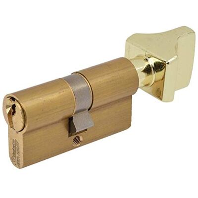 Vachette Mechanisch slot FIRST voor deur – met knop 30 x 40 mm – mechanisme met 5 pennen veilig – 3 sleutels – eenvoudige installatie – afwerking met messing Vachette Mechanisch slot FIRST voor deur – met knop 30 x 40 mm – mechanisme met 5 pennen veilig – 3 sleutels – eenvoudige installatie – afwerking met messing