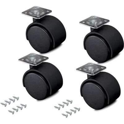 KIPPEN - 1614BX - 50 mm - Draaiende plaat - Rollenset KIPPEN - 1614BX - 50 mm - Draaiende plaat - Rollenset