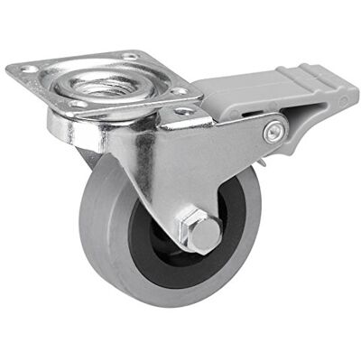 Metafranc Zwenkwiel Ø 50 mm vergrendeling 60 x 60 mm plaat rubberen wiel zacht loopvlak glijlager 35 kg draagkracht/transportrol/meubelrol/zware rol / 800730 vergrendeling, zacht loopvlak, glijlagers, draagvermogen 35 kg, transportrol, meubelrol, zware Metafranc Zwenkwiel Ø 50 mm vergrendeling 60 x 60 mm plaat rubberen wiel zacht loopvlak glijlager 35 kg draagkracht/transportrol/meubelrol/zware rol / 800730 vergrendeling, zacht loopvlak, glijlagers, draagvermogen 35 kg, transportrol, meubelrol, zware