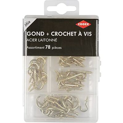 COGEX - 85272 - gouden scharnier - 78 stuks - Hinge set COGEX - 85272 - gouden scharnier - 78 stuks - Hinge set