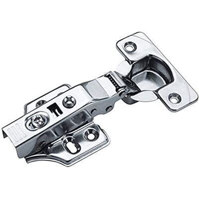 Merriway Bulk Hardware BH05997 Kast Scharnier 35mm 95 Graden Zachte Sluiting ZP Clip-On Half Overlay, Set van 2 Stuk Merriway Bulk Hardware BH05997 Kast Scharnier 35mm 95 Graden Zachte Sluiting ZP Clip-On Half Overlay, Set van 2 Stuk