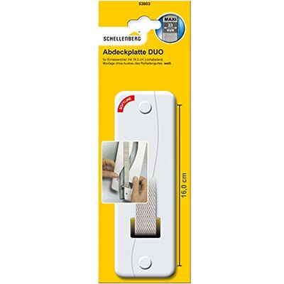 Schellenberg 53803 Wit 64x210x9 mm 160 mm gatafstand afdekplaat Schellenberg 53803 Wit 64x210x9 mm 160 mm gatafstand afdekplaat