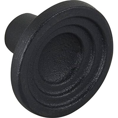 Furnipart Fleur 46mm Zwarte gietijzeren meubelknop - meubelknop Furnipart Fleur 46mm Zwarte gietijzeren meubelknop - meubelknop