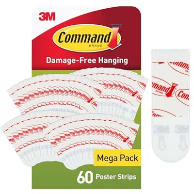 Command Posterstrips Klein, GP024-60, 60 strips Command Posterstrips Klein, GP024-60, 60 strips