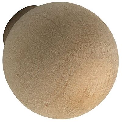 ALLES IM GRIFF Meubelknop hout Olwen ø 35mm knop voor kast rond, diepte 38mm deurknop, els ruw ALLES IM GRIFF Meubelknop hout Olwen ø 35mm knop voor kast rond, diepte 38mm deurknop, els ruw