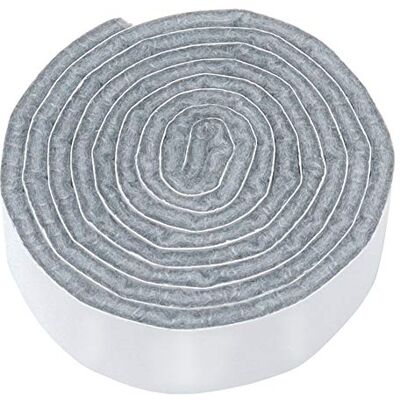 Adsamm ® / zelfklevende vilttape/grijs / 19 x 1000 mm/rol / 3,5 mm dik kleefvilt op de rol/viltglijders in kwaliteit Adsamm ® / zelfklevende vilttape/grijs / 19 x 1000 mm/rol / 3,5 mm dik kleefvilt op de rol/viltglijders in kwaliteit