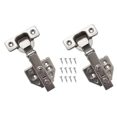 Kippen 1261 Set met 2 scharnieren van vernikkeld staal met openingshoek van 110° + 12 stalen schroeven van 16 mm. Sluiting met soft-closing-systeem. Toepassing: buitenaanslag. Kippen 1261 Set met 2 scharnieren van vernikkeld staal met openingshoek van 110° + 12 stalen schroeven van 16 mm. Sluiting met soft-closing-systeem. Toepassing: buitenaanslag.