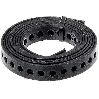 Alberts 334123 gaatjesband met of zonder afrolcassette zwarte kunststof coating breedte 12 mm lengte 1,5 m Alberts 334123 gaatjesband met of zonder afrolcassette zwarte kunststof coating breedte 12 mm lengte 1,5 m