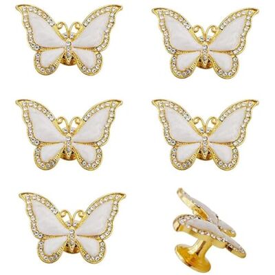 JfwuHap brandname Vivicap 6 stuks elegante mooie vlinder bij dierenknop meubels decoratieve trekgreep hardware voor thuis kast lade kast dressoir badkamer keuken kledingkast … (gouden vlinder) JfwuHap brandname Vivicap 6 stuks elegante mooie vlinder bij dierenknop meubels decoratieve trekgreep hardware voor thuis kast lade kast dressoir badkamer keuken kledingkast … (gouden vlinder)