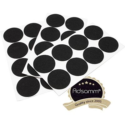 Adsamm 24 Vilten voetjes - Zwart - ø 60 mm - Meubels Adsamm 24 Vilten voetjes - Zwart - ø 60 mm - Meubels