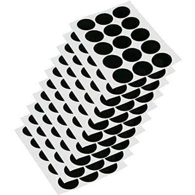 Emuca Afdekplaatjes, zelfklevend, D. 20 mm, Zwart, 150 st. Emuca Afdekplaatjes, zelfklevend, D. 20 mm, Zwart, 150 st.