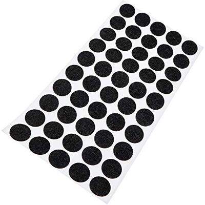Adsamm - ronde vilten pads 20mm - Zwart - 1,5mm - 50 stuks Vilt pads Adsamm - ronde vilten pads 20mm - Zwart - 1,5mm - 50 stuks Vilt pads