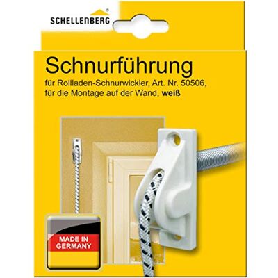 Schellenberg 11034 Snoergeleiding voor rolluikkoorden tot 5 mm diameter, rolluikkoord, slijtvast loop van het rolluikkoord Schellenberg 11034 Snoergeleiding voor rolluikkoorden tot 5 mm diameter, rolluikkoord, slijtvast loop van het rolluikkoord
