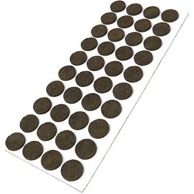 Adsamm ® / 40 x zelfklevende viltglijders/Bruin/ø 18 mm/Rond/Meubelviltglijders met een dikte van 3,5 mm/Meubel- en vloerbescherming Adsamm ® / 40 x zelfklevende viltglijders/Bruin/ø 18 mm/Rond/Meubelviltglijders met een dikte van 3,5 mm/Meubel- en vloerbescherming