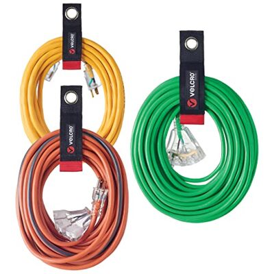 VELCRO Brand Easy Hang Verlengsnoer Houder Organizer Variety Pack Houdt 60-100 Lbs, Heavy Duty Riemen Past Gemakkelijk op Haken of Nagels Perfect voor Garage Organisatie 3-pk 10", 14" en 18", VELCRO Brand Easy Hang Verlengsnoer Houder Organizer Variety Pack Houdt 60-100 Lbs, Heavy Duty Riemen Past Gemakkelijk op Haken of Nagels Perfect voor Garage Organisatie 3-pk 10", 14" en 18",