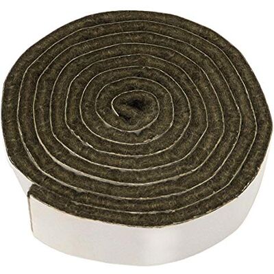 Adsamm ® / 1 x zelfklevende viltband/bruin/19 x 1000 mm/strip/3,5 mm dikke zelfklevende viltstrips/vloerglijders om op maat te snijden Adsamm ® / 1 x zelfklevende viltband/bruin/19 x 1000 mm/strip/3,5 mm dikke zelfklevende viltstrips/vloerglijders om op maat te snijden