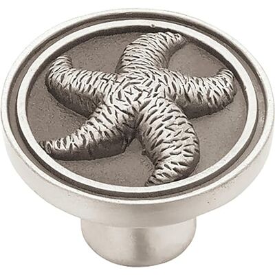 Franklin Brass PBF657-BSP-C1 Seaside Cottage Zeester Kabinet Knop, 1-7/16" (37mm), geborsteld satijn tin, 5 Count Franklin Brass PBF657-BSP-C1 Seaside Cottage Zeester Kabinet Knop, 1-7/16" (37mm), geborsteld satijn tin, 5 Count