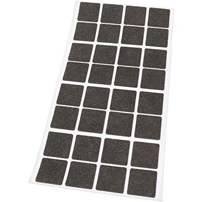 Adsamm FP-15-SA-BR-2525-32-1 FP-15-SA-BR-2525-32 32 x viltglijders, bruin, 25 x 25 mm Adsamm FP-15-SA-BR-2525-32-1 FP-15-SA-BR-2525-32 32 x viltglijders, bruin, 25 x 25 mm