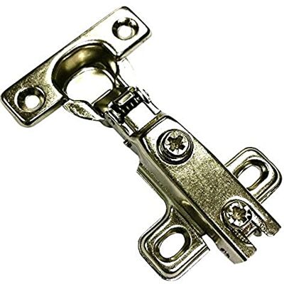 Merriway Bulk Hardware BH06011 Kast Scharnier 26mm 95 Graden Zachte Sluiten ZP Slide-On Volledige Overlay, Set van 2 Stuk Merriway Bulk Hardware BH06011 Kast Scharnier 26mm 95 Graden Zachte Sluiten ZP Slide-On Volledige Overlay, Set van 2 Stuk