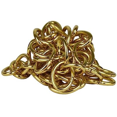 Corderie Italiane 006007777 ketting ovaal, messing, 3,2 x 30 x 16 mm, 1,5 m Corderie Italiane 006007777 ketting ovaal, messing, 3,2 x 30 x 16 mm, 1,5 m
