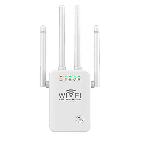 Niniang 300 m wifi-router, draadloze repeater, signaalversterker, 2,4 G, signaalversterker voor router, 4 antennes voor (EU-stekker)