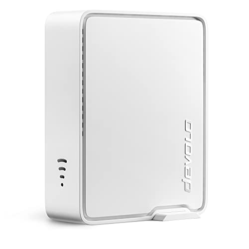 Devolo WiFi 6 Repeater 5.400, WiFi Versterker tot 5.400 Mbps, WiFi booster, Mesh WiFi stopcontact, WiFi Repeater, 2x Gigabit LAN, WiFi Access Point, wit