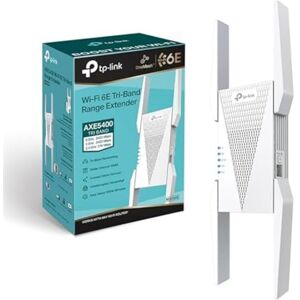 TP-Link RE815XE WiFi 6E Mesh Repeater, AXE5400 Mbps wifi-versterker, 1 Gigabit poort, 4 externe antennes, compatibel met internetboxen, geniet van wifi 6 zonder je box te vervangen TP-Link RE815XE WiFi 6E Mesh Repeater, AXE5400 Mbps wifi-versterker, 1 Gigabit poort, 4 externe antennes, compatibel met internetboxen, geniet van wifi 6 zonder je box te vervangen