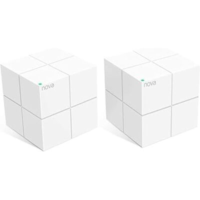 Tenda Nova MW6 2x dual-band mesh WLAN-totaaloplossing (tot 350 m² WLAN, 2x stations, 4x gigabit poorten, voor huizen, kantoren, appartementen, MU-MIMO), vervangt routers, powerlines & repeaters Tenda Nova MW6 2x dual-band mesh WLAN-totaaloplossing (tot 350 m² WLAN, 2x stations, 4x gigabit poorten, voor huizen, kantoren, appartementen, MU-MIMO), vervangt routers, powerlines & repeaters