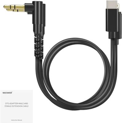 NEEWER 2-pack audiokabelset, mannelijk naar mannelijk 3,5 mm TRS naar USB C + 3,5 mm TRS naar iOS, compatibel met DJI Mic Rode Wireless GO II Hollyland CM28 CM31 draadloze microfoon iPhone iPad NEEWER 2-pack audiokabelset, mannelijk naar mannelijk 3,5 mm TRS naar USB C + 3,5 mm TRS naar iOS, compatibel met DJI Mic Rode Wireless GO II Hollyland CM28 CM31 draadloze microfoon iPhone iPad