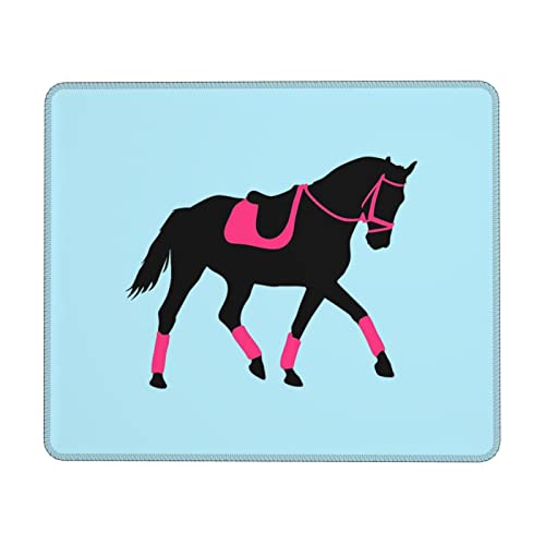 ASEELO Dressuur Dressuur Rider Horse Mouse Pad Superb voor Computer & Laptop, Antislip Rubber Base Gaming Mousepad, Draagbaar