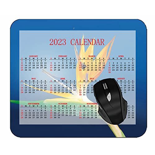 YENDOSTEEN 2024 Kalender muismat, bloemenbank glazen vaas gaming muismat 220 x 180 x 3 mm