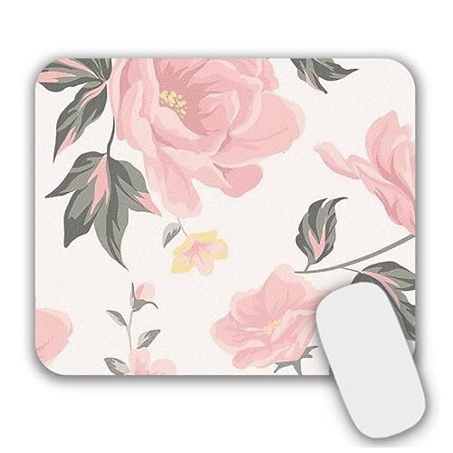 AOKSUNOVA Muismat Muismat Bloemen Klein met motief Muismat Meisje Muismat Design 24 x 20 cm Roze