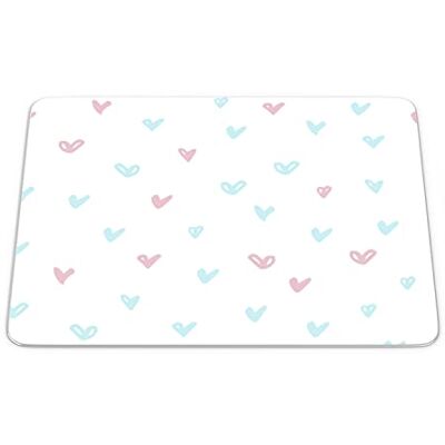 Bonamaison , Rechthoek digitaal bedrukte muismat, antislip onderkant, voor kantoor en thuis, afmetingen: 22x18 cm Bonamaison , Rechthoek digitaal bedrukte muismat, antislip onderkant, voor kantoor en thuis, afmetingen: 22x18 cm