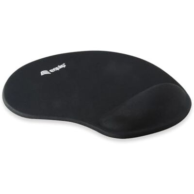 Equip Gel Muis Pad + Polssteun Antislip Onderkant Zwart Equip Gel Muis Pad + Polssteun Antislip Onderkant Zwart