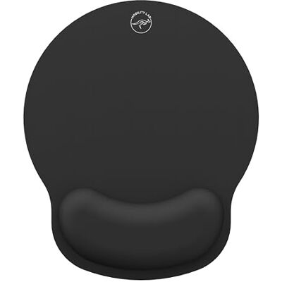 Mobility Lab ML312736 Ergonomische muismat, muismat met polssteun, voor rechts- en linkshandigen, absolute precisie, flexibel, antislip, eenvoudige reiniging, zwart Mobility Lab ML312736 Ergonomische muismat, muismat met polssteun, voor rechts- en linkshandigen, absolute precisie, flexibel, antislip, eenvoudige reiniging, zwart