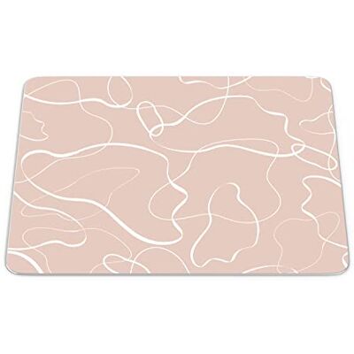 Bonamaison , Rechthoek digitaal bedrukte muismat, antislip onderkant, voor kantoor en thuis, afmetingen: 22x18 cm Bonamaison , Rechthoek digitaal bedrukte muismat, antislip onderkant, voor kantoor en thuis, afmetingen: 22x18 cm
