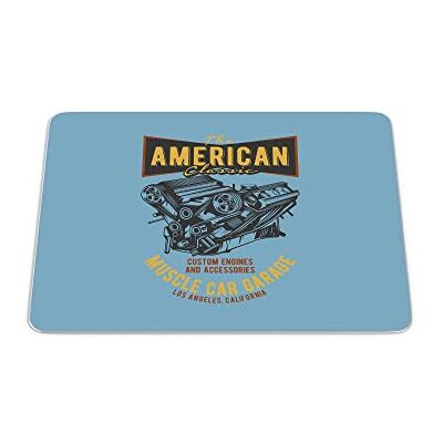Bonamaison , Rechthoek digitaal bedrukte muismat, antislip onderkant, voor kantoor en thuis, afmetingen: 22x18 cm Bonamaison , Rechthoek digitaal bedrukte muismat, antislip onderkant, voor kantoor en thuis, afmetingen: 22x18 cm