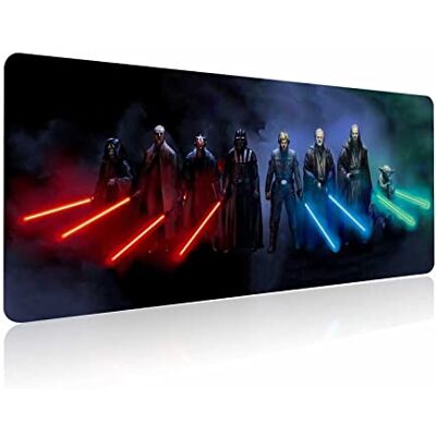 GZESZT Extra grote gaming-muismat op maat met antislip rubberen basis, gestikte randen muismat, wasbaar bureauonderlegger, draagbaar computertoetsenbord en muizen combo pads 70 x 30 cm GZESZT Extra grote gaming-muismat op maat met antislip rubberen basis, gestikte randen muismat, wasbaar bureauonderlegger, draagbaar computertoetsenbord en muizen combo pads 70 x 30 cm
