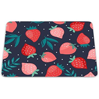 Bonamaison , Rechthoek digitaal bedrukte muismat, antislip onderkant, voor kantoor en thuis, afmetingen: 22x18 cm Bonamaison , Rechthoek digitaal bedrukte muismat, antislip onderkant, voor kantoor en thuis, afmetingen: 22x18 cm