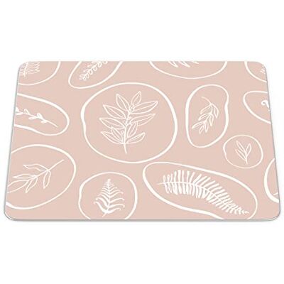 Bonamaison , Rechthoek digitaal bedrukte muismat, antislip onderkant, voor kantoor en thuis, afmetingen: 22x18 cm Bonamaison , Rechthoek digitaal bedrukte muismat, antislip onderkant, voor kantoor en thuis, afmetingen: 22x18 cm