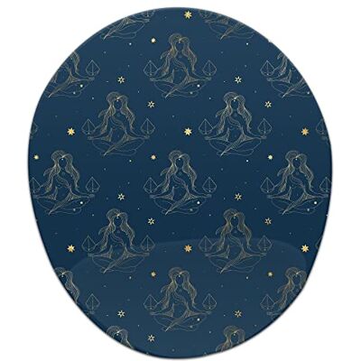 Bonamaison , Ergonomische muismat met polssteun, digitaal bedrukte muismat tegen schede problemen, antislip onderkant, voor kantoor en thuis, afmetingen: 20 x 23 cm Bonamaison , Ergonomische muismat met polssteun, digitaal bedrukte muismat tegen schede problemen, antislip onderkant, voor kantoor en thuis, afmetingen: 20 x 23 cm