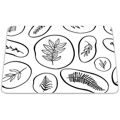 Bonamaison , Rechthoek digitaal bedrukte muismat, antislip onderkant, voor kantoor en thuis, afmetingen: 22x18 cm Bonamaison , Rechthoek digitaal bedrukte muismat, antislip onderkant, voor kantoor en thuis, afmetingen: 22x18 cm